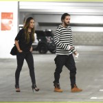 *EXCLUSIVE* Tom Kaulitz and girlfriend Ria leave dog in car as they catch a movie