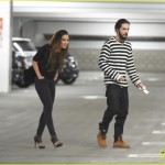 *EXCLUSIVE* Tom Kaulitz and girlfriend Ria leave dog in car as they catch a movie
