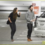 *EXCLUSIVE* Tom Kaulitz and girlfriend Ria leave dog in car as they catch a movie
