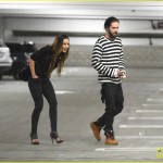 *EXCLUSIVE* Tom Kaulitz and girlfriend Ria leave dog in car as they catch a movie
