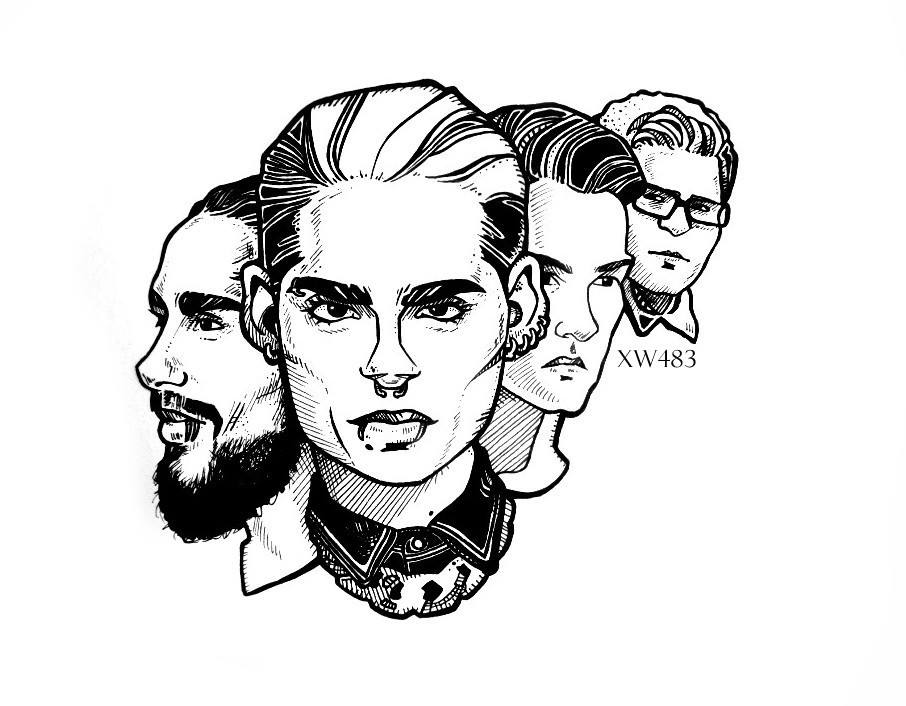 Fan Art: Tokio Hotel, por zw483