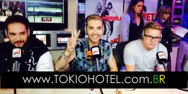 Novas fotos: Tokio Hotel no NRJ! (08.10.14)