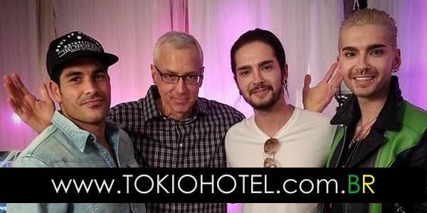Novas fotos: Bill e Tom Kaulitz na rádio Loveline em Los Angeles, Califórnia (29.10.14)