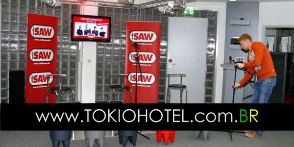 Curiosidades: Fotos do set acústico do Tokio Hotel na Radio SAW (02.10.14)