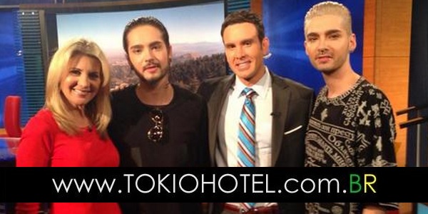 Novas fotos: Bill e Tom Kaulitz no canal CBS em Los Angeles, Califórnia (28.10.14)