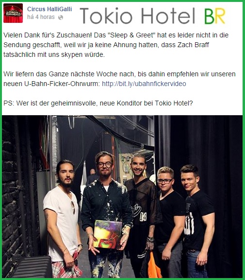 Facebook Circus HalliGalli: Obrigada por ter assistir isso! (06.10.14)
