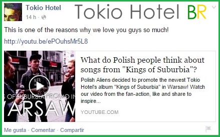 Atualização Tokio Hotel: Essa é uma das razões… (28.10.14)