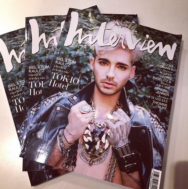 Instagram Bill Kaulitz: Olhem o que veio pelo correio hoje (28.10.14)
