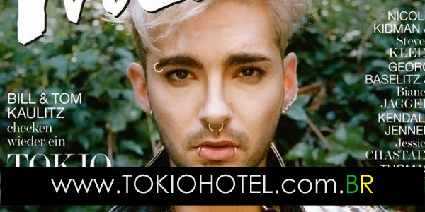 Justjared.com: Bill Kaulitz do Tokio Hotel usando couro para a “Interview” da Alemanha (21.10.14)
