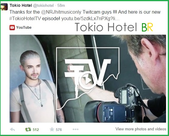 Atualização Tokio Hotel: Novo episódio do THTV! (08.10.14)