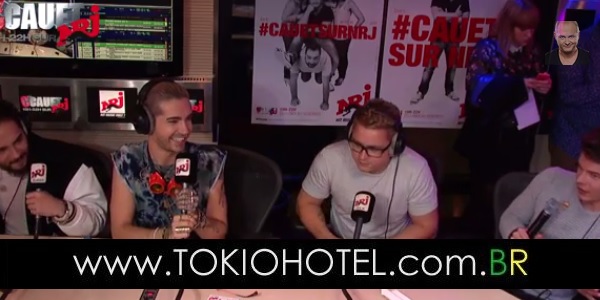 Novo vídeo: Entrevista do Tokio Hotel para a rádio NRJ (08.10.14)