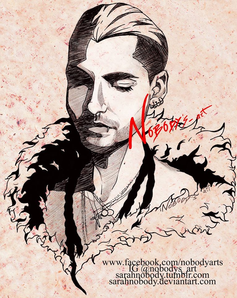 Fan Art: Bill Kaulitz, por NOBODY’s Art