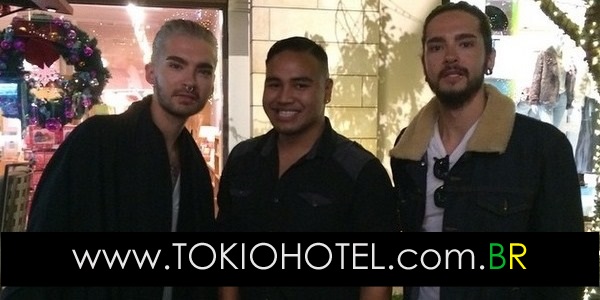 Novas fotos: Bill e Tom Kaulitz ao lado de fãs em Los Angeles, Califórnia (09.12.14)