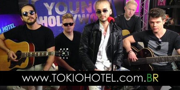 Nova foto: Tokio Hotel no estúdio do Young Hollywood (08.01.15)