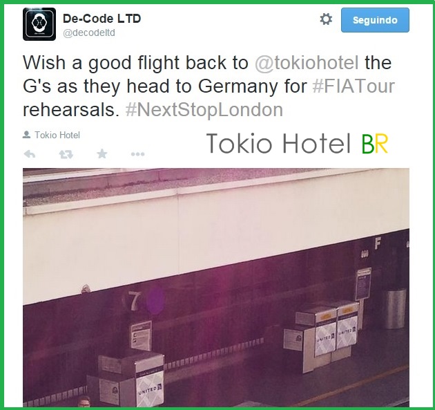 Twitter @decodeltd: Desejem boa viagem de volta para os G’s (18.01.15)