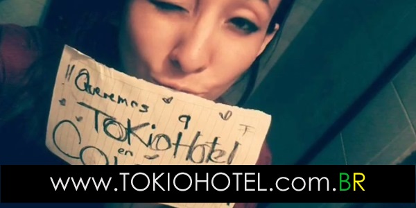Divulgação: Fã clube colombiano pede por Tokio Hotel em seu país (05.01.15)