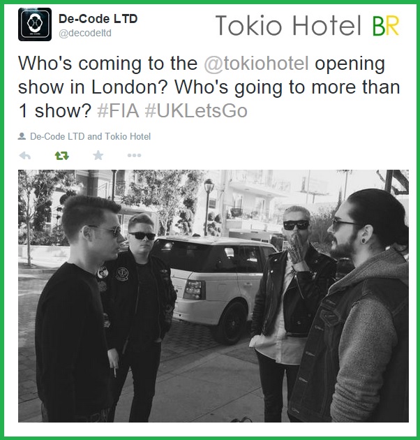 Twitter @decodeltd: Quem irá para mais de um show? (24.02.15)