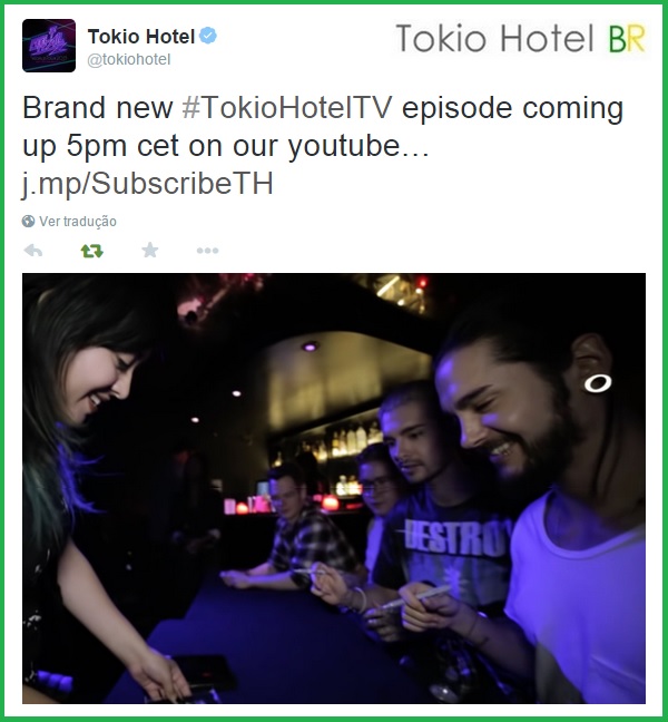 Twitter @tokiohotel: Novo episódio do Tokio Hotel TV (11.02.15)