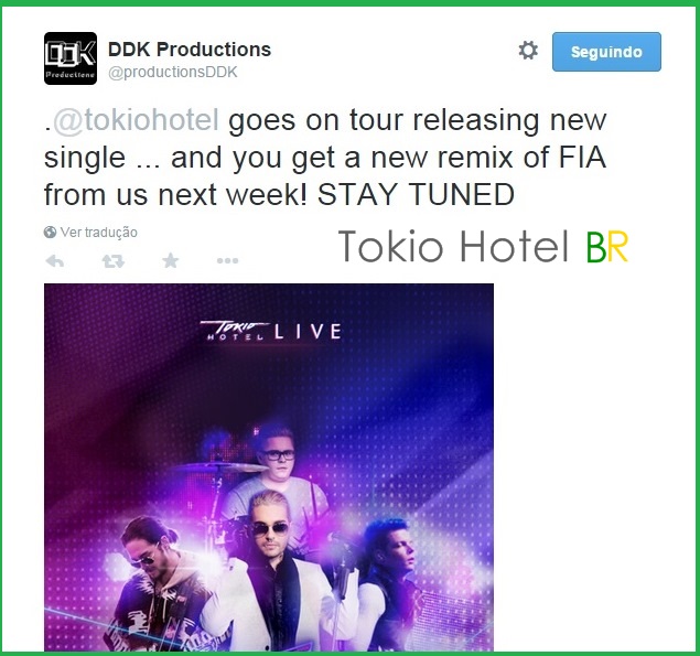 Twitter @productionsDDK: Remix de Feel it All disponível na próxima semana! (27.02.15)