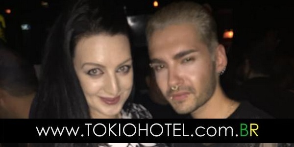 Novas fotos: Bill Kaulitz com fã russa em clube de Los Angeles (10.05.15)
