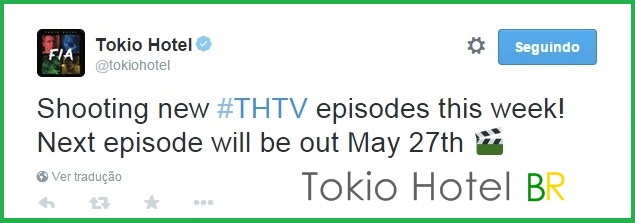 Twitter @tokiohotel: Gravando novos episódios do THTV (19.05.15)