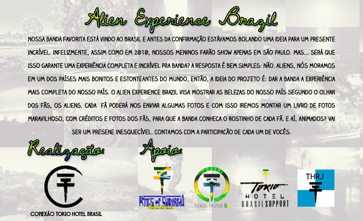 Divulgação: Projeto Alien Experience Brazil – Photobook!