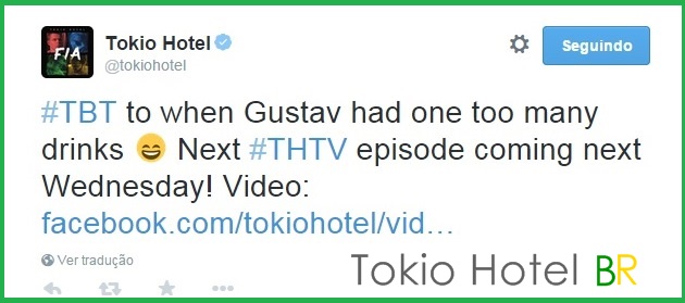 Atualização Tokio Hotel: Quando Gustav bebeu demais… (04.06.15)
