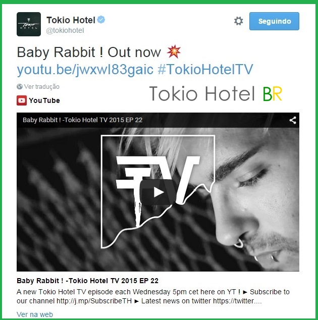 Atualização Tokio Hotel: Novo episódio do THTV! (22.07.15)