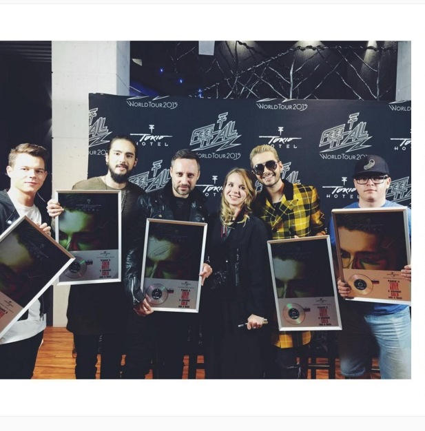Instagram Tokio Hotel: Obrigado pelo ouro! (30.10.15)