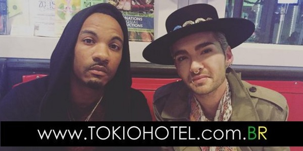 Novas fotos: Bill Kaulitz com diretor e cantora no Crave em Los Angeles (18.12.15)