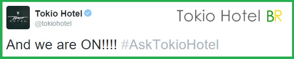 Twitter e Instagram: Perguntas e respostas do Ask Tokio Hotel (10.12.15)