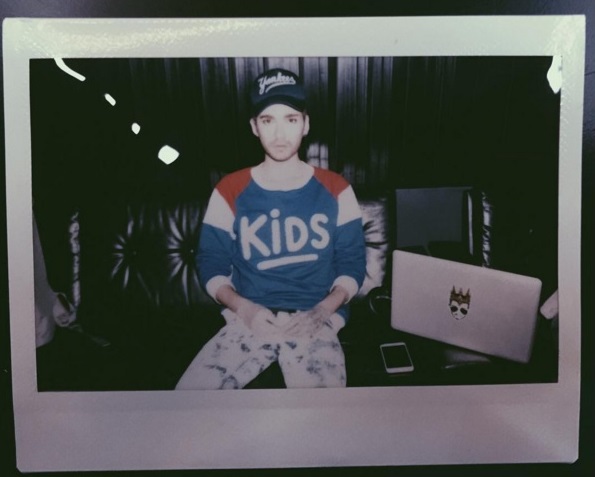 Instagram Bill Kaulitz: Estúdio (22.01.16)