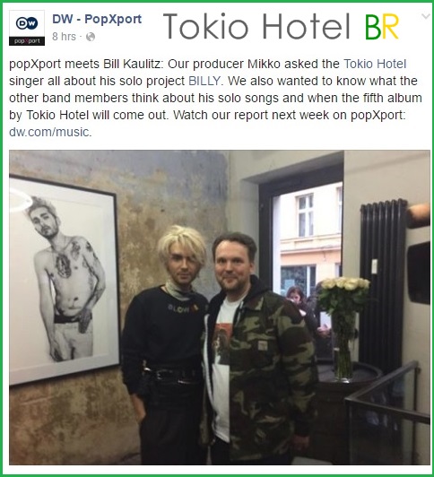 Facebook DW – Popxport: Reportagem com Billy na próxima semana (05.05.16)
