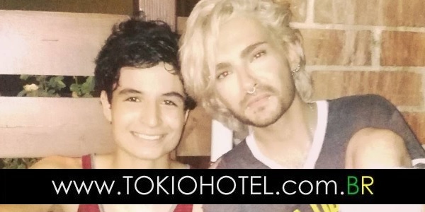 Nova foto: Bill Kaulitz com fã em estúdio de dança em Los Angeles (29.07.16)