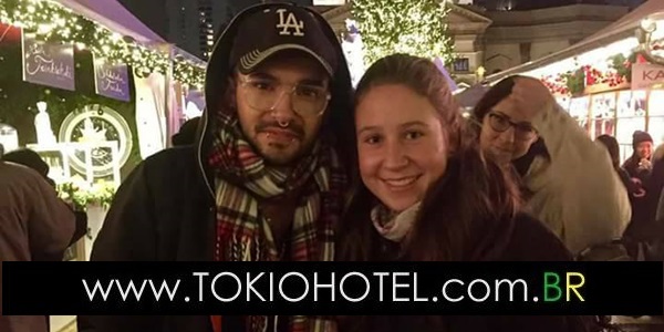 Nova foto: Bill Kaulitz com fã em Berlim… (25.12.16)